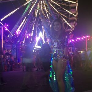 iHeartRaves Rolita Couture Sequin Skirt